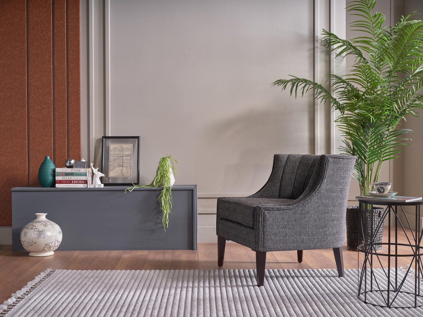 Notley Brown Accent Chair - Thumbnail - Image 9