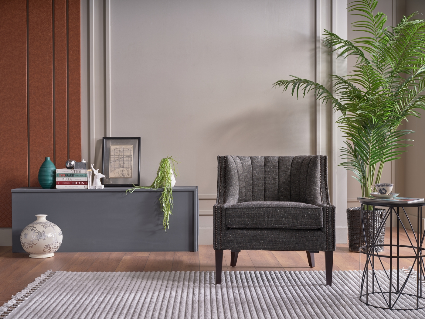 Notley Brown Accent Chair - Thumbnail - Image 10