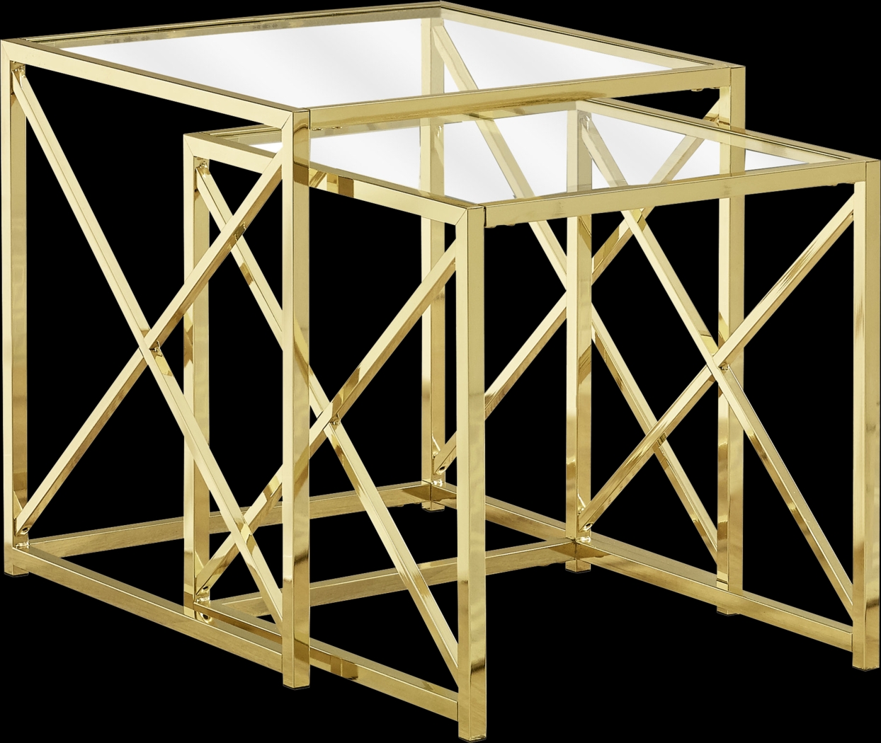 Nottaway Gold Set of 2 Nesting Tables - Thumbnail - Image 1