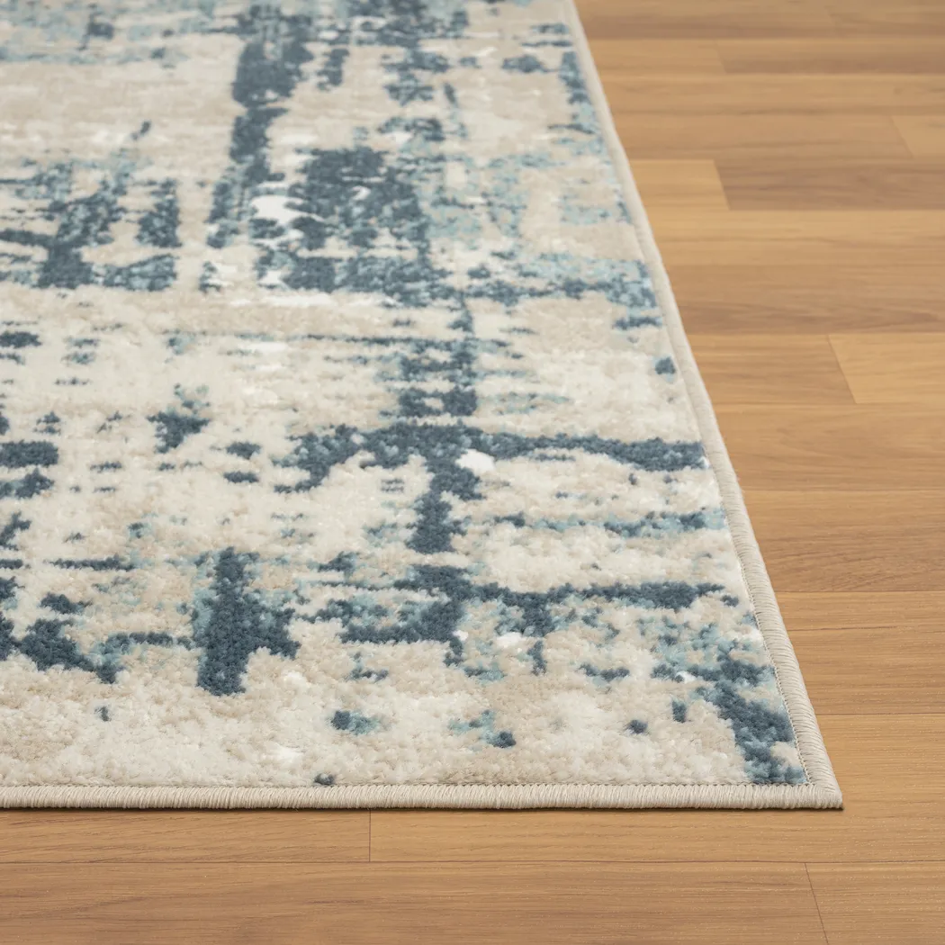 Nour Blue/Gray 3'11 x 6' Rug - Thumbnail - Image 6