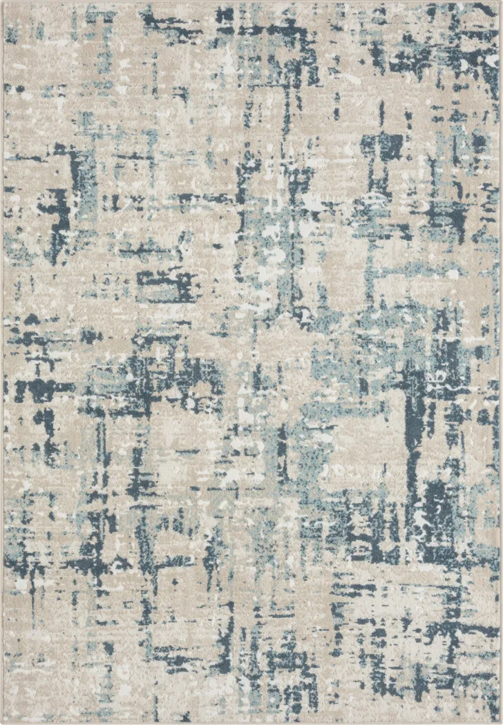 Nour Blue/Gray 3'11 x 6' Rug - Thumbnail - Image 1