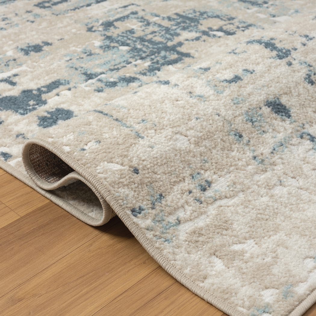 Nour Blue/Gray 5'3 x 7'6 Rug - Thumbnail - Image 5