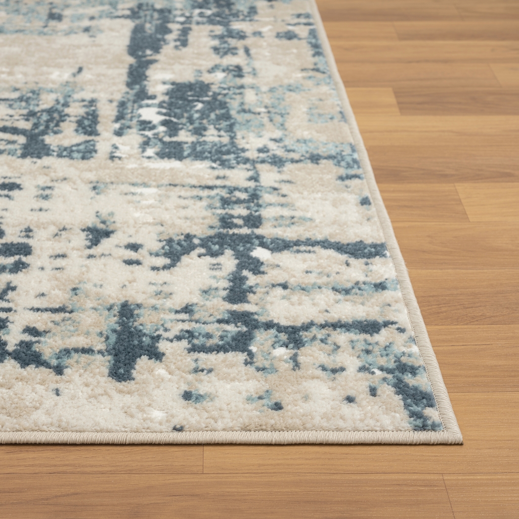 Nour Blue/Gray 5'3 x 7'6 Rug - Thumbnail - Image 6