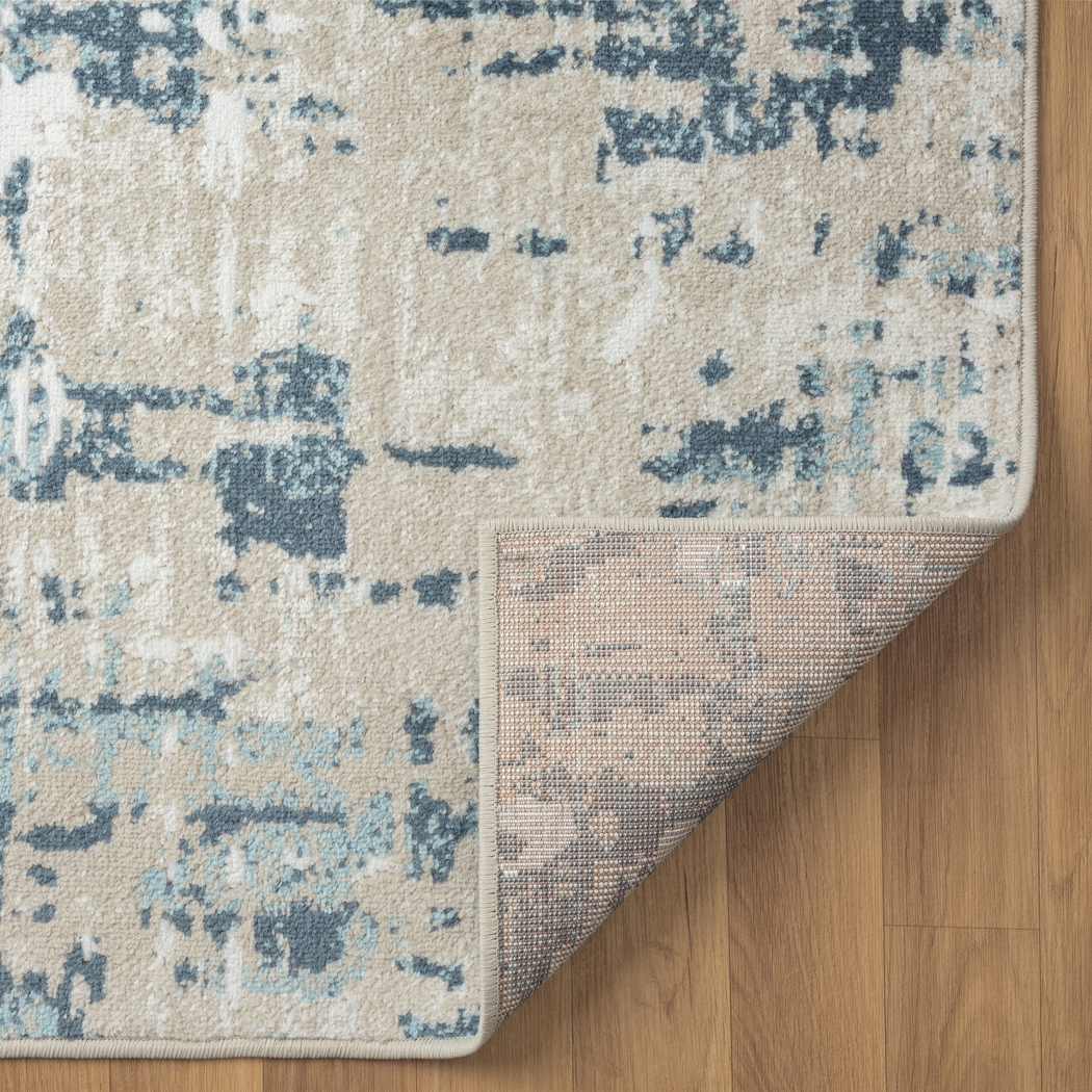 Nour Blue/Gray 5'3 x 7'6 Rug - Thumbnail - Image 7
