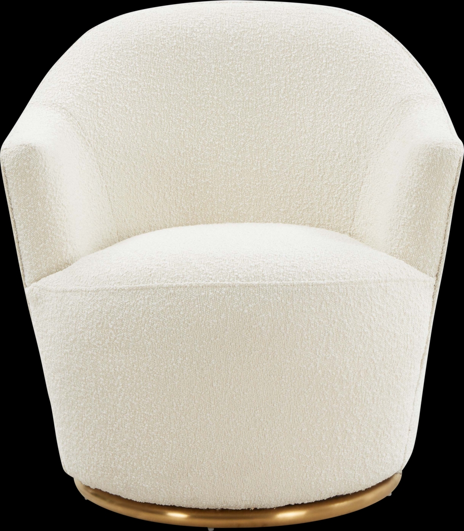 Novaelle Cream Accent Chair - Thumbnail - Image 2