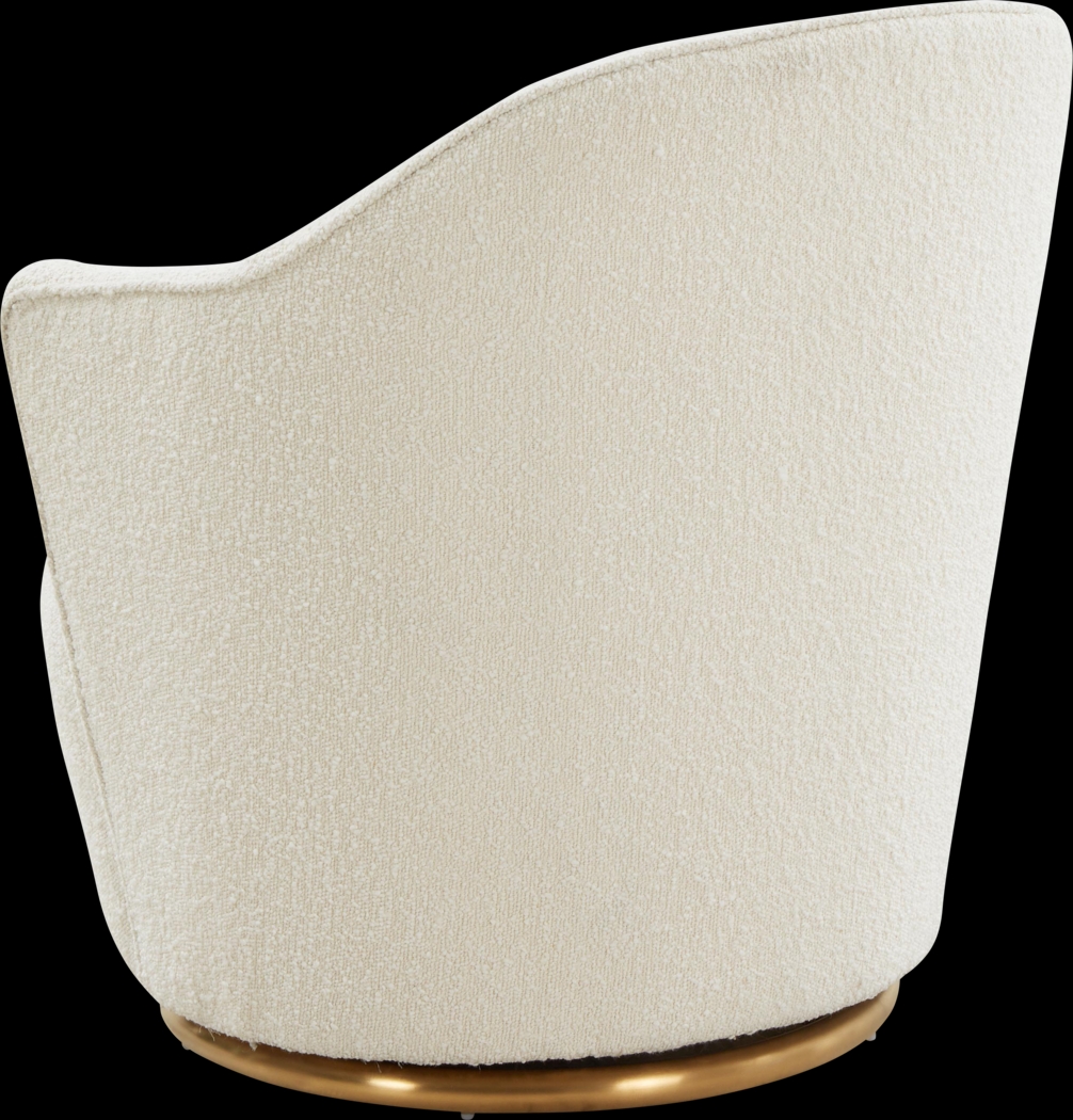Novaelle Cream Accent Chair - Thumbnail - Image 3