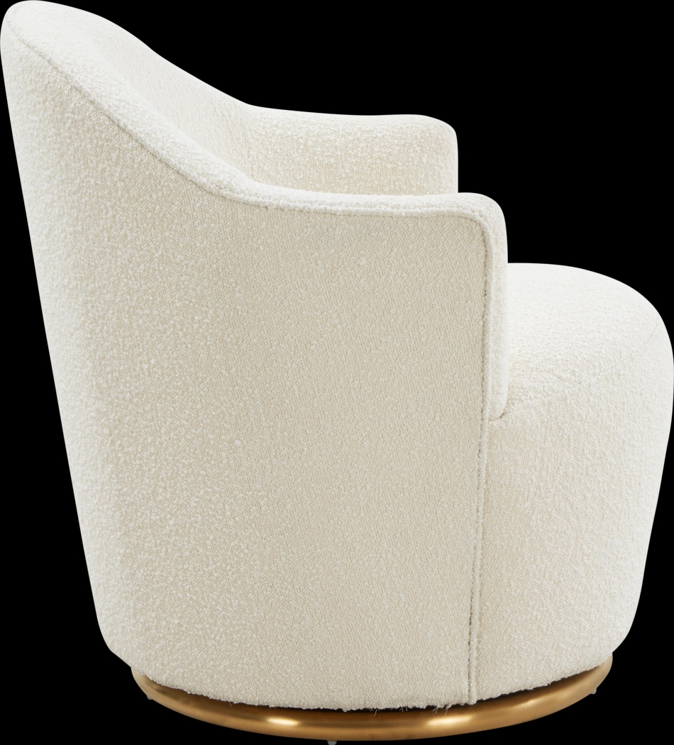 Novaelle Cream Accent Chair - Thumbnail - Image 4