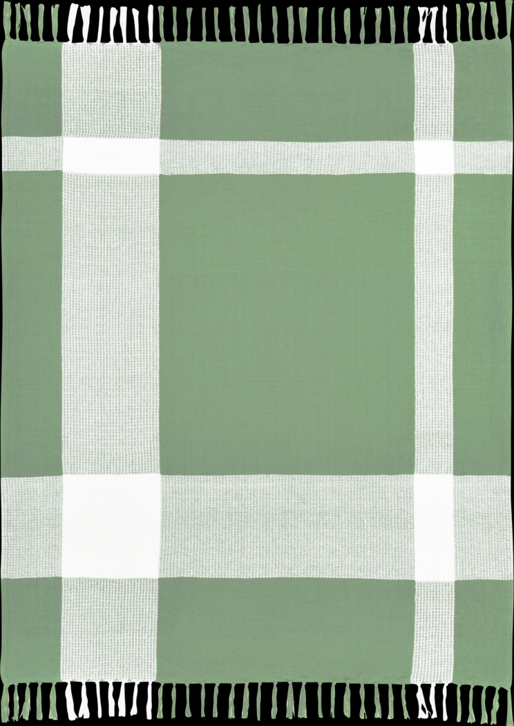 Novajoy Green Throw Blanket - Thumbnail - Image 1