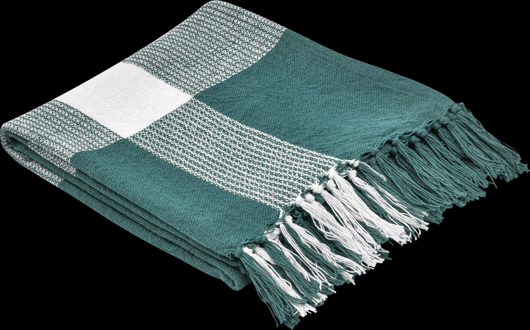 Novajoy Teal Throw Blanket - Thumbnail - Image 2
