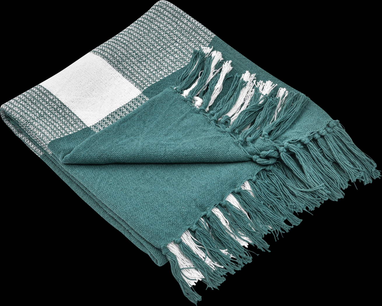 Novajoy Teal Throw Blanket - Thumbnail - Image 3