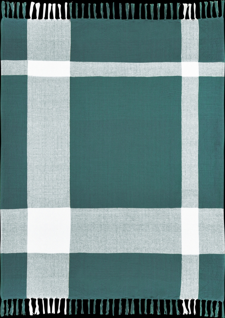 Novajoy Teal Throw Blanket - Thumbnail - Image 1