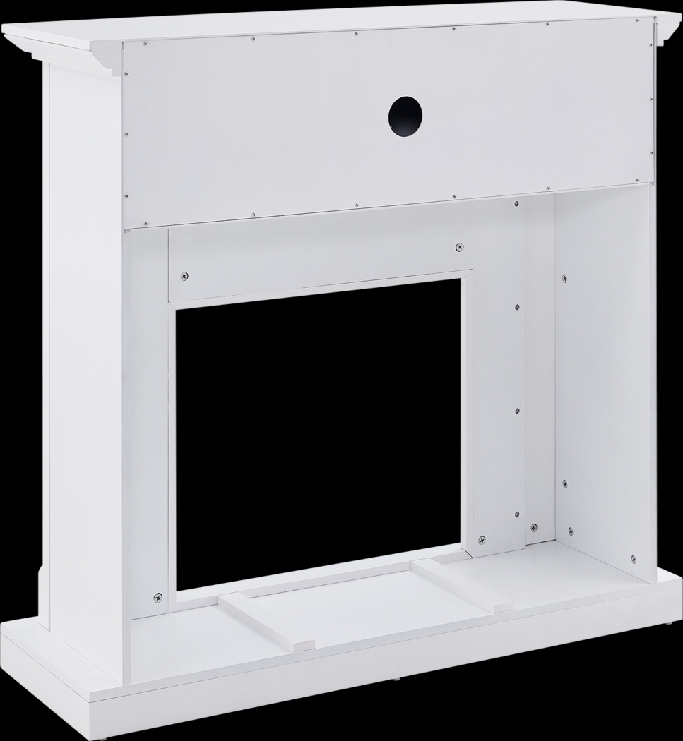 Novatak IV White 45 in. Console With Touch Panel Electric Fireplace - Thumbnail - Image 2