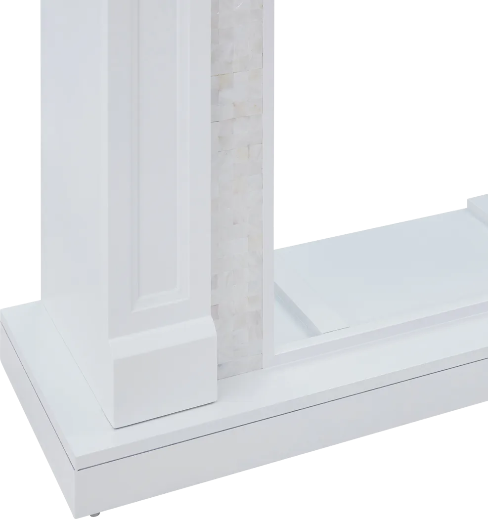 Novatak White 45.5 in. Console with Electric Fireplace - Image 5