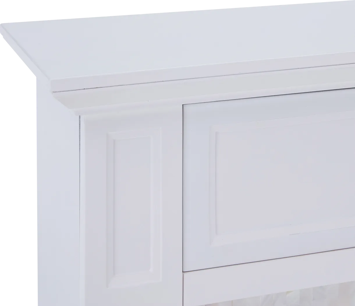 Novatak White 45.5 in. Console with Electric Fireplace - Image 6