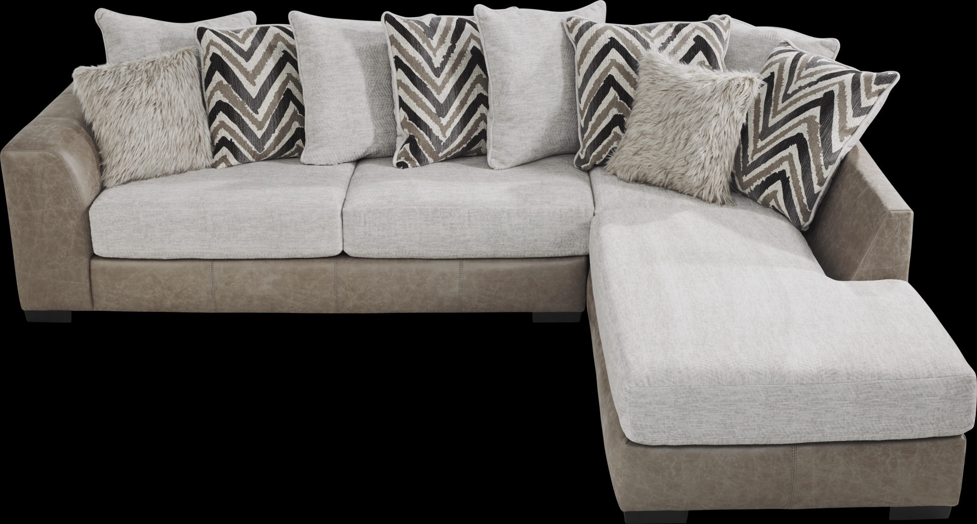 Novelia Beige 2 Pc Sectional - Thumbnail - Image 3