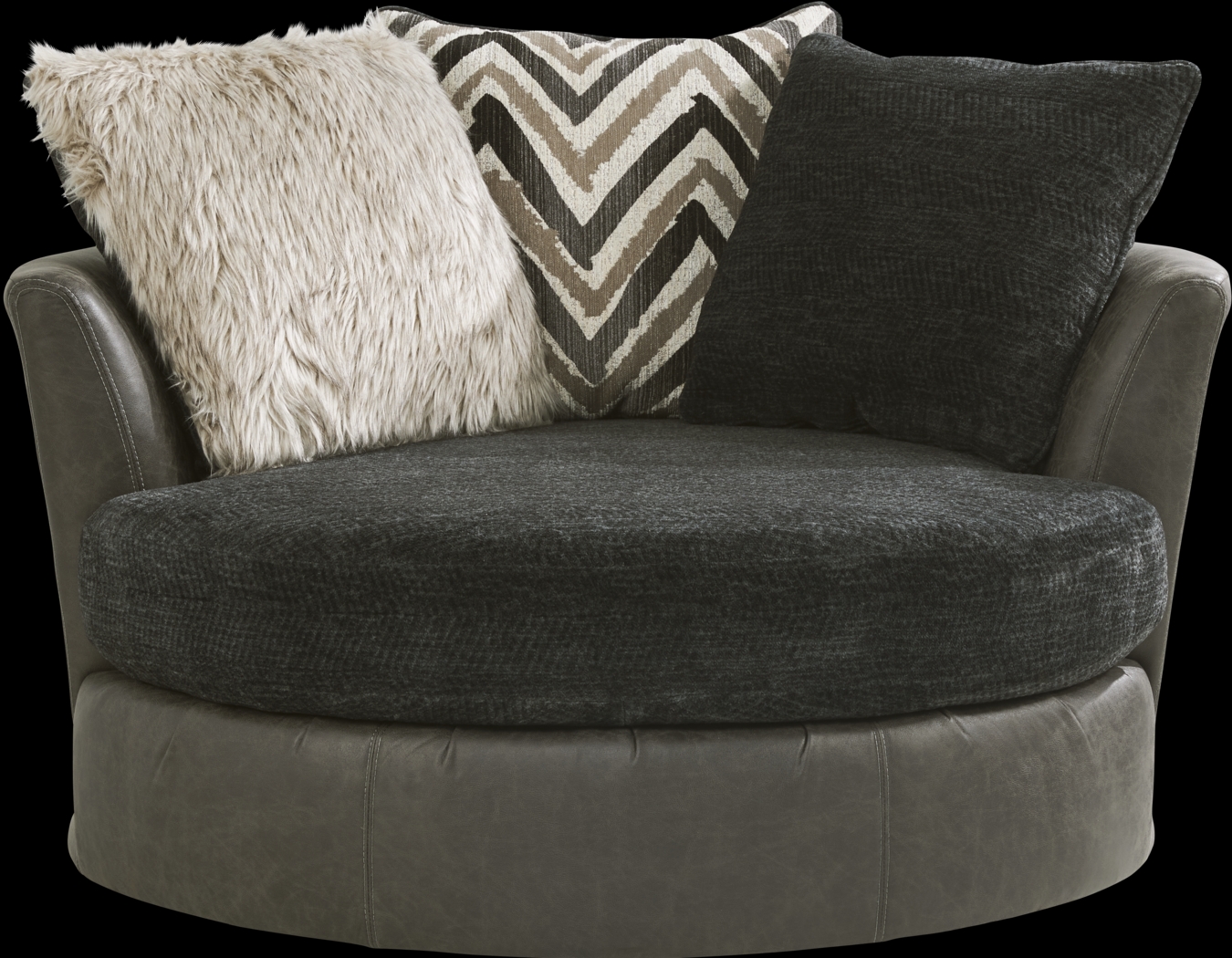 Novelia Black 6 Pc Sectional Living Room - Thumbnail - Image 5