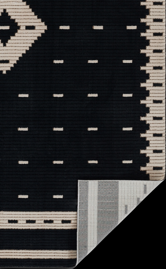 Novo Black 3'11 x 5'7 Rug - Thumbnail - Image 5