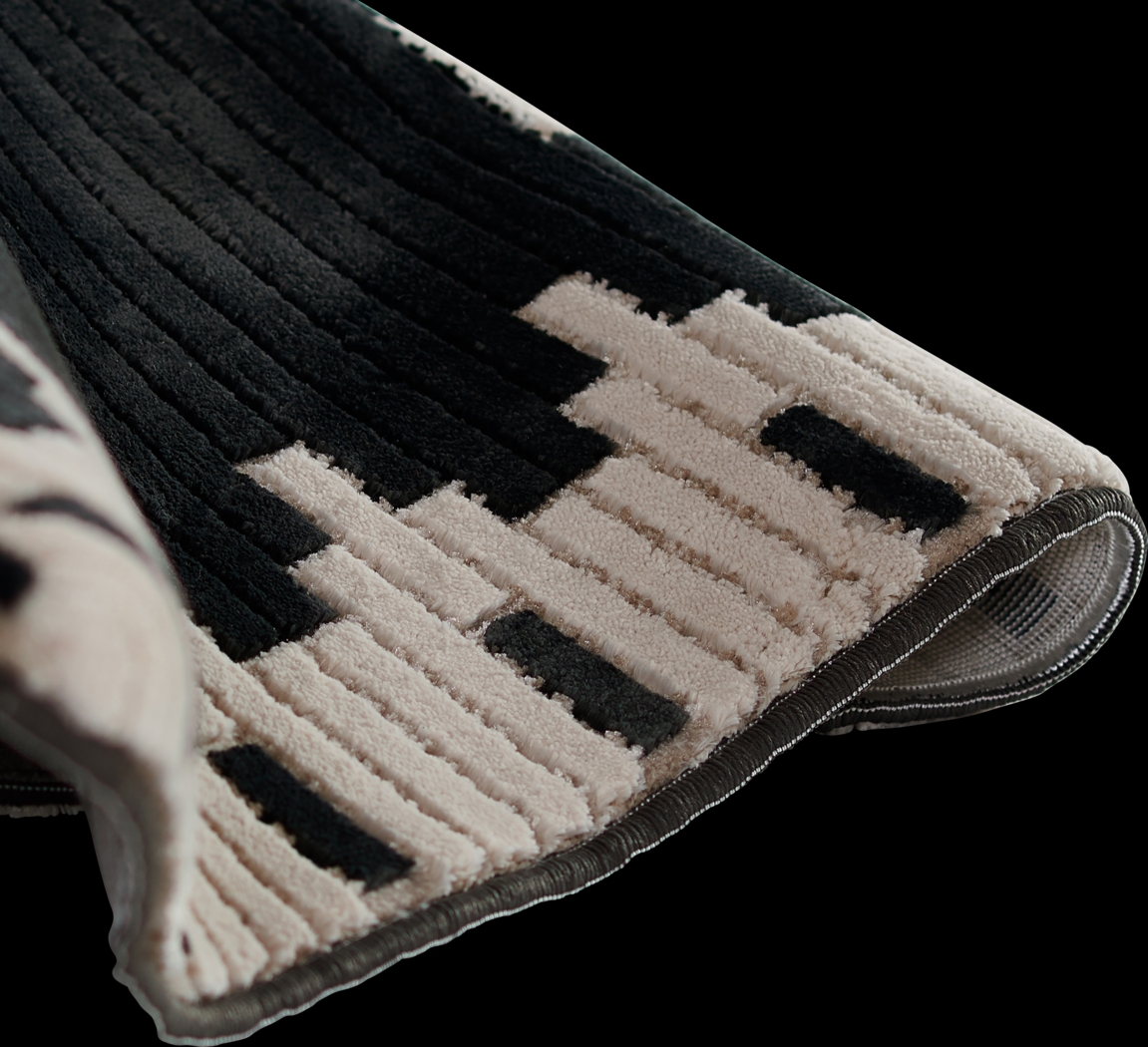 Novo Black 5'3 x 7'6 Rug - Thumbnail - Image 10