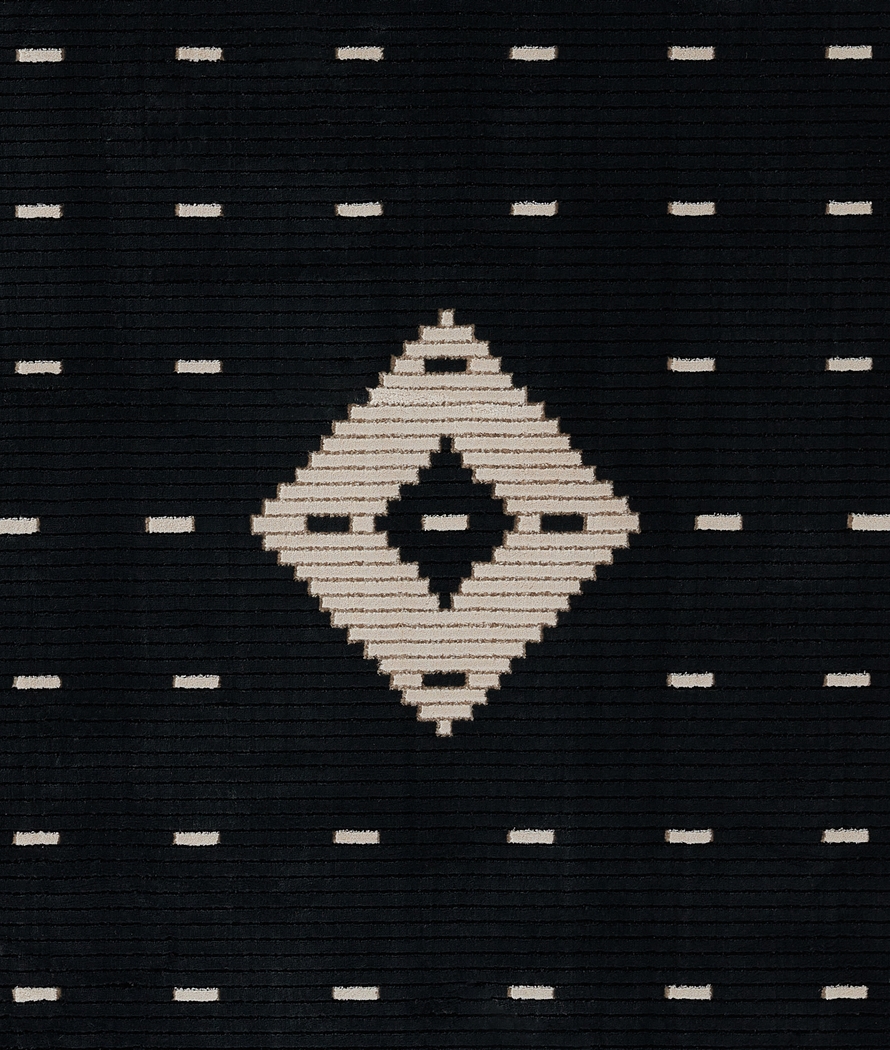 Novo Black 5'3 x 7'6 Rug - Thumbnail - Image 7