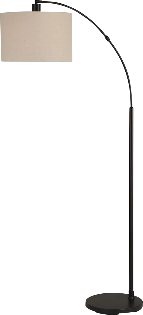 Nowak Edge Black Floor Lamp - Thumbnail - Image 1