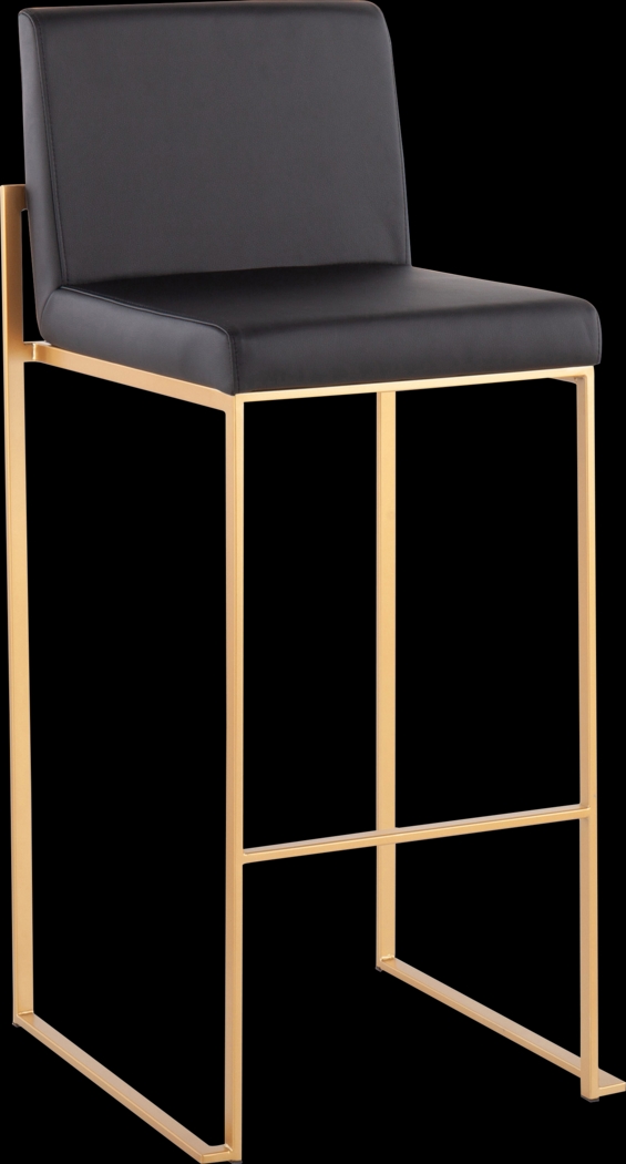 Nowotny Black Gold Barstool Set of 2 - Thumbnail - Image 2