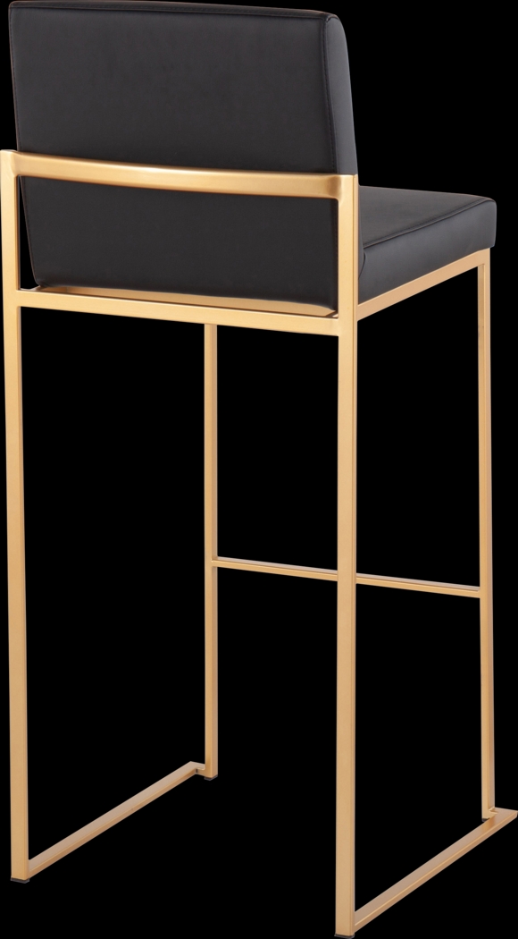 Nowotny Black Gold Barstool Set of 2 - Thumbnail - Image 4