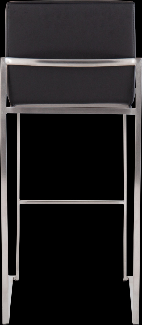 Nowotny Black Silver Barstool Set of 2 - Thumbnail - Image 5