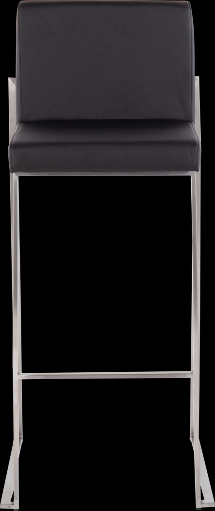 Nowotny Black Silver Barstool Set of 2 - Thumbnail - Image 6