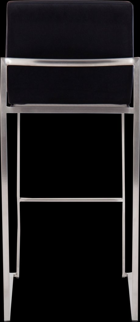 Nowotny Black Silver Barstool Set of 2 - Thumbnail - Image 5