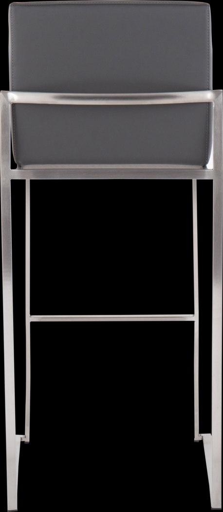 Nowotny Gray Silver Barstool Set of 2 - Thumbnail - Image 5