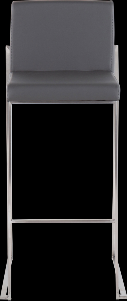 Nowotny Gray Silver Barstool Set of 2 - Thumbnail - Image 6