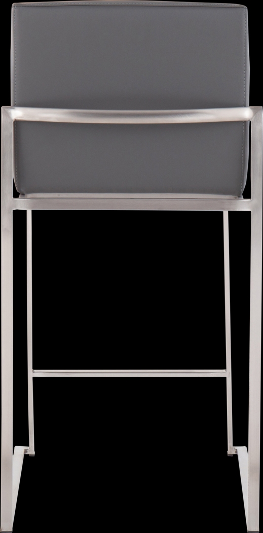 Nowotny Gray Silver Counter Height Stool Set of 2 - Thumbnail - Image 5