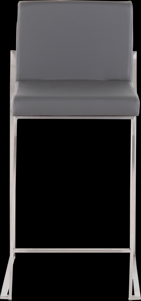 Nowotny Gray Silver Counter Height Stool Set of 2 - Thumbnail - Image 6