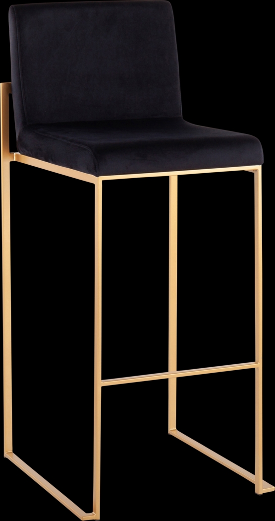 Nowotny II Black Barstool, Set of 3 - Thumbnail - Image 4