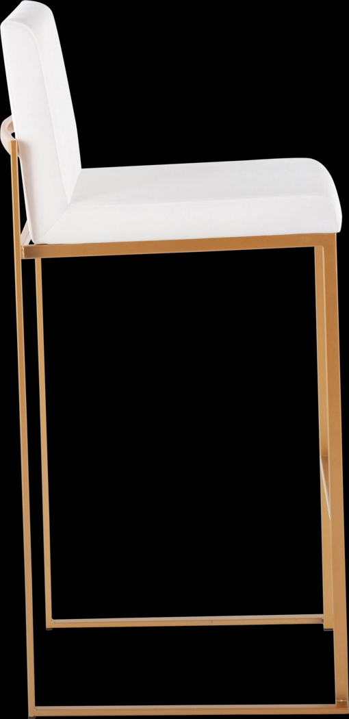 Nowotny II White Barstool, Set of 3 - Thumbnail - Image 5