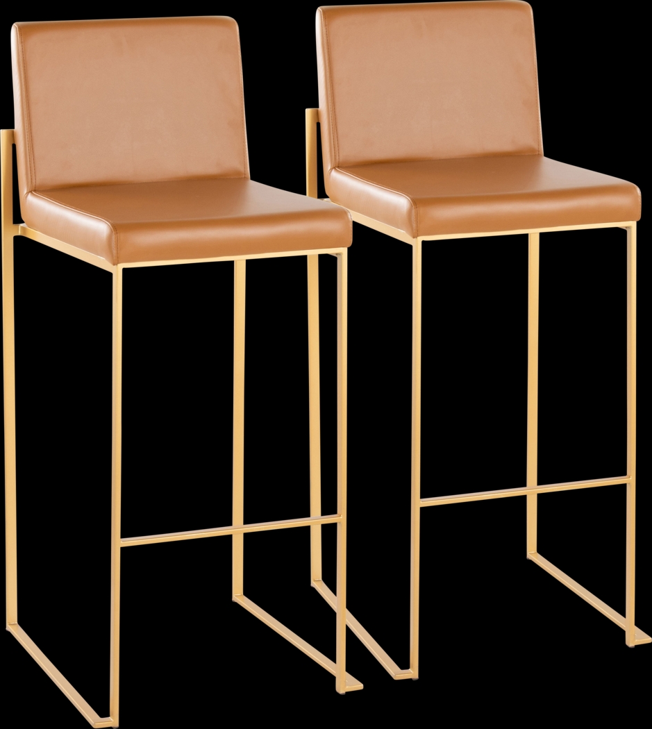 Nowotny III Camel Barstool, Set of 2 - Thumbnail - Image 1