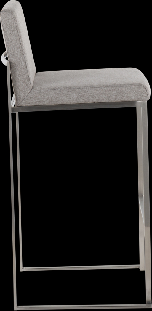 Nowotny IV Gray Barstool, Set of 3 - Thumbnail - Image 6