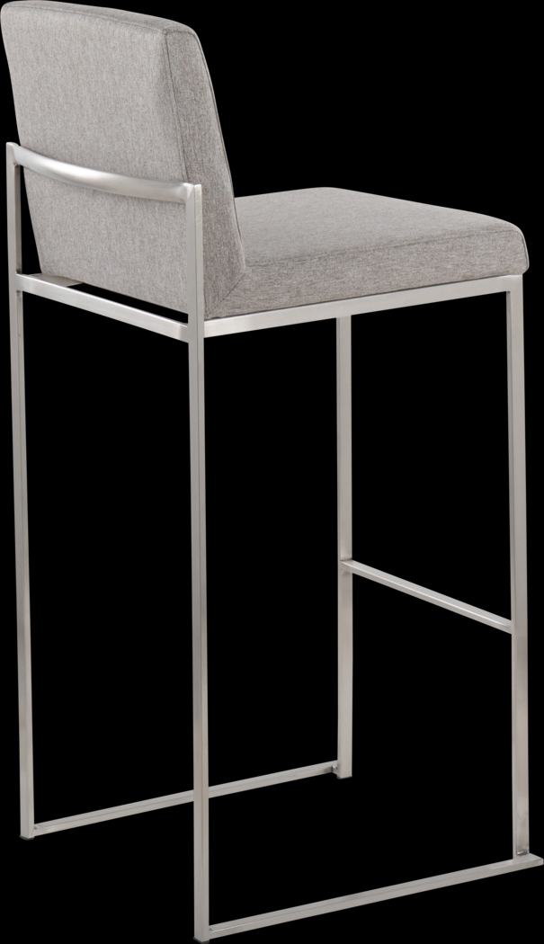 Nowotny IV Gray Barstool, Set of 3 - Thumbnail - Image 7