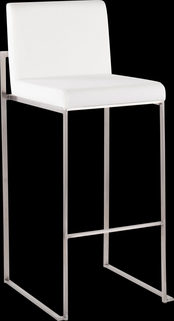 Nowotny IV White Barstool, Set of 3 - Thumbnail - Image 3