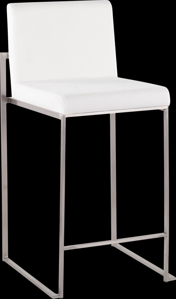 Nowotny IV White Counter Height Stool, Set of 3 - Thumbnail - Image 4