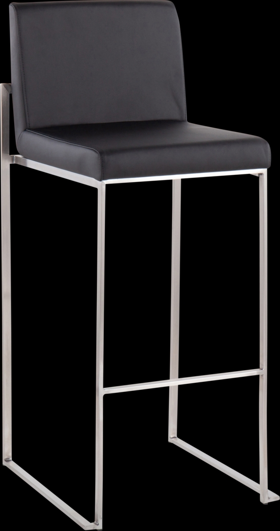 Nowotny V Black Barstool, Set of 3 - Thumbnail - Image 3