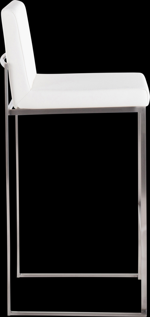 Nowotny V White Barstool, Set of 3 - Thumbnail - Image 6