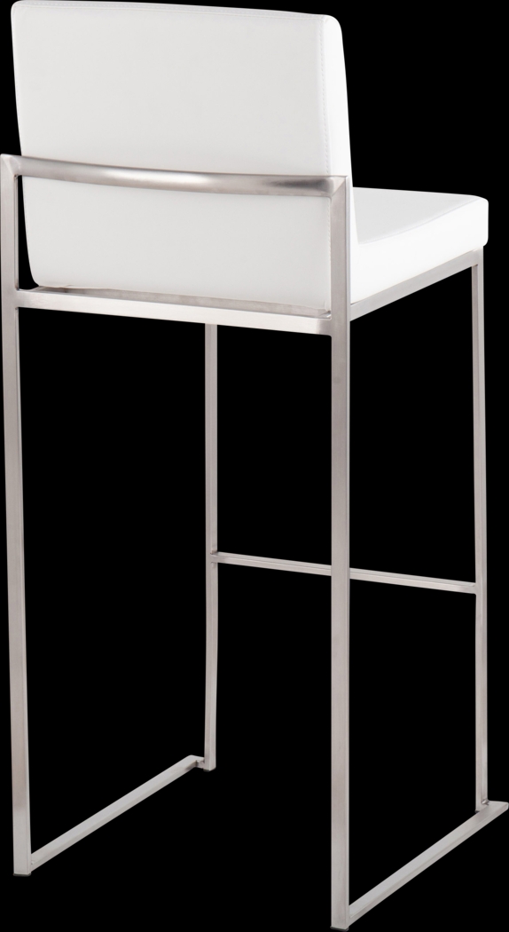 Nowotny V White Barstool, Set of 3 - Thumbnail - Image 7