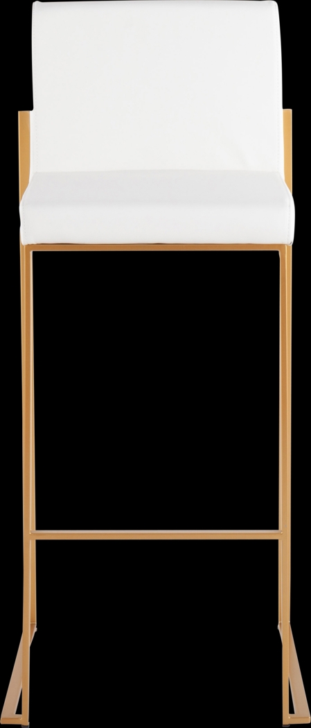 Nowotny White Gold Barstool Set of 2 - Thumbnail - Image 6