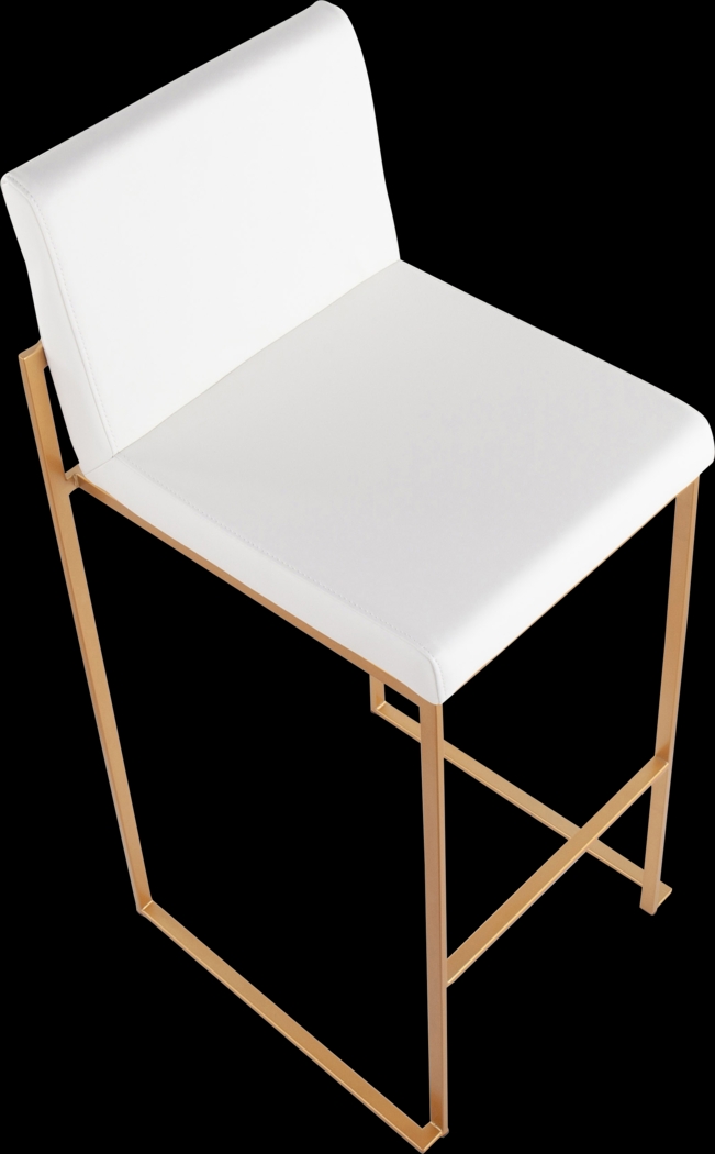 Nowotny White Gold Barstool Set of 2 - Thumbnail - Image 7