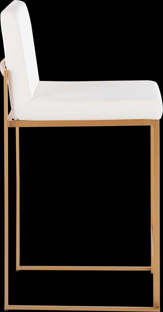 Nowotny White Gold Counter Height Stool Set of 2 - Thumbnail - Image 3