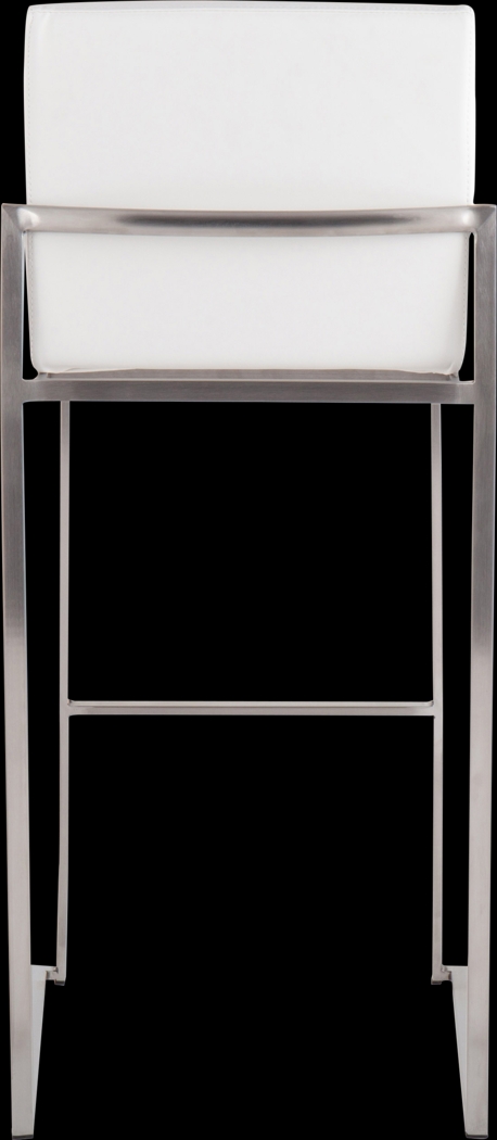 Nowotny White Silver Barstool Set of 2 - Thumbnail - Image 5