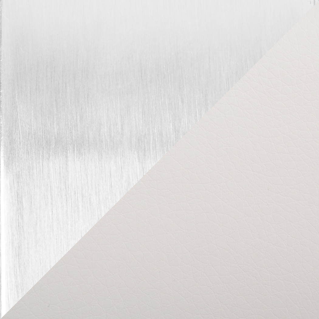 Nowotny White Silver Barstool Set of 2 - Thumbnail - Image 9