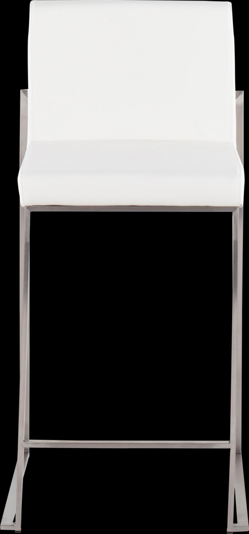Nowotny White Silver Counter Height Stool Set of 2 - Thumbnail - Image 6