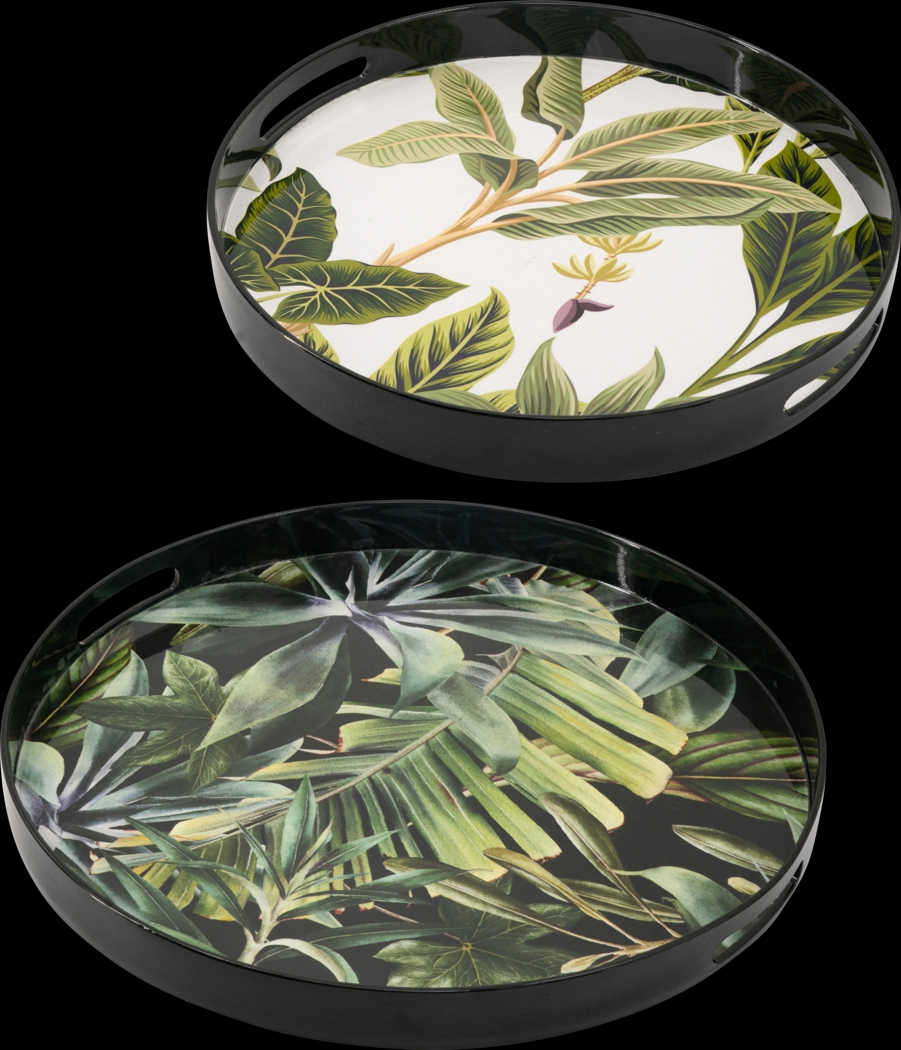 Noxolo Green Tray, Set of 2 - Thumbnail - Image 1